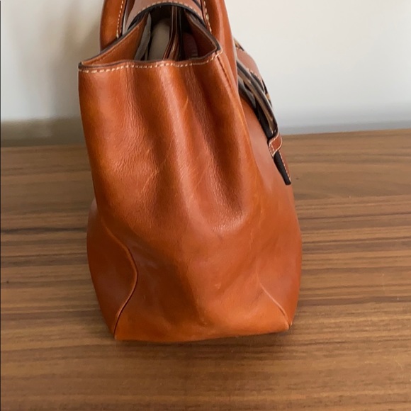 Leather Handbag with Tortoiseshell Detail - Picture 5 of 6